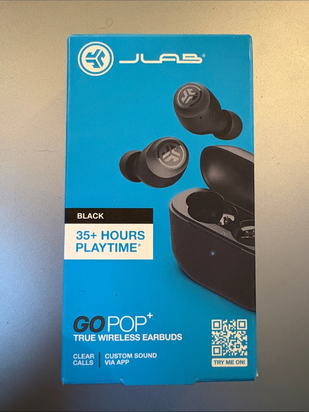 JLab GO POP+ True Wireless Earbuds - Black - Picture 4 of 6